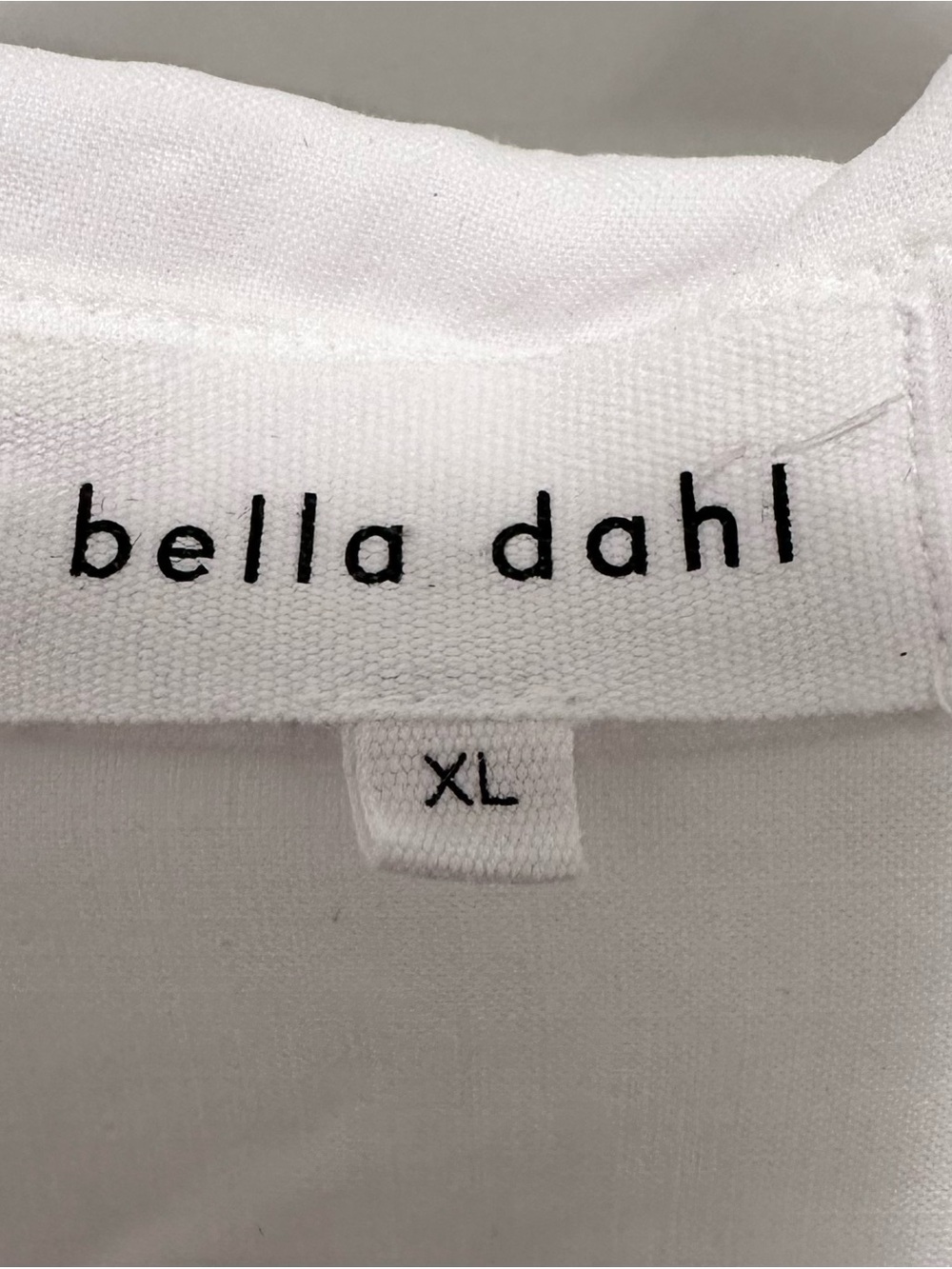 Bella Dahl Women's White Button Front Collared Shirt Tail Tencel Blouse XL - Picture 5 of 7